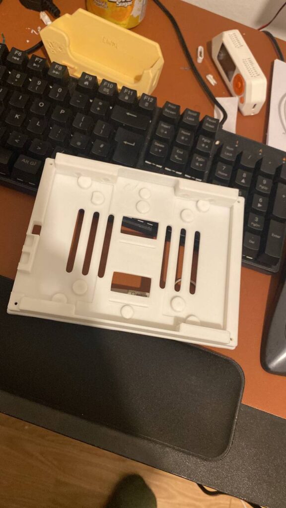 White mounting plate or enclosure panel