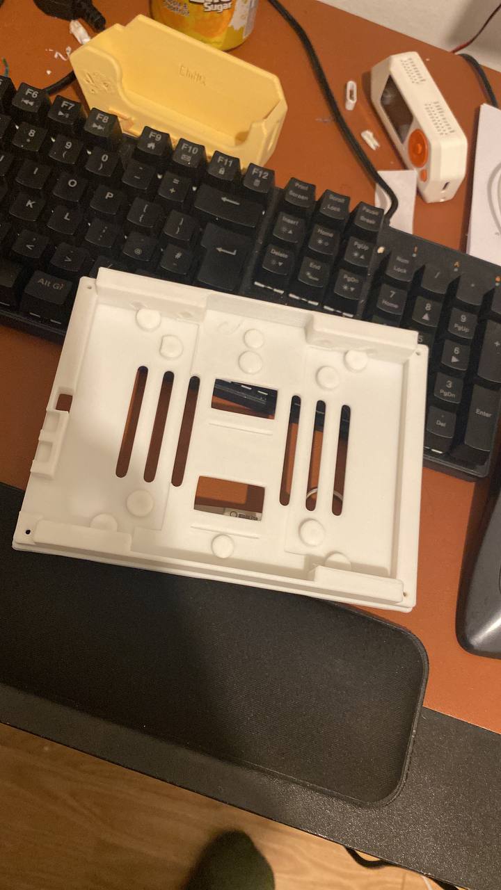 White mounting plate or enclosure panel